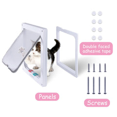 EGETOTA goTeamghjkl cat door flap features adjustable tunnel for various door depths