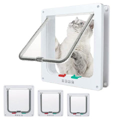 EGETOTA goTeamghjkl cat door flap with 4-way locking for flexible access control