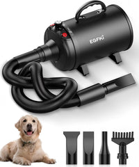 EGFKI Dog Dryer with four nozzles enables versatile grooming for coats and undercoats.