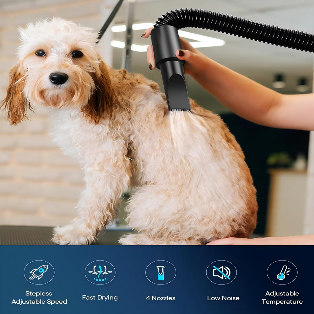 EGFKI Dog Dryer thick metal housing enhances durability and longevity.