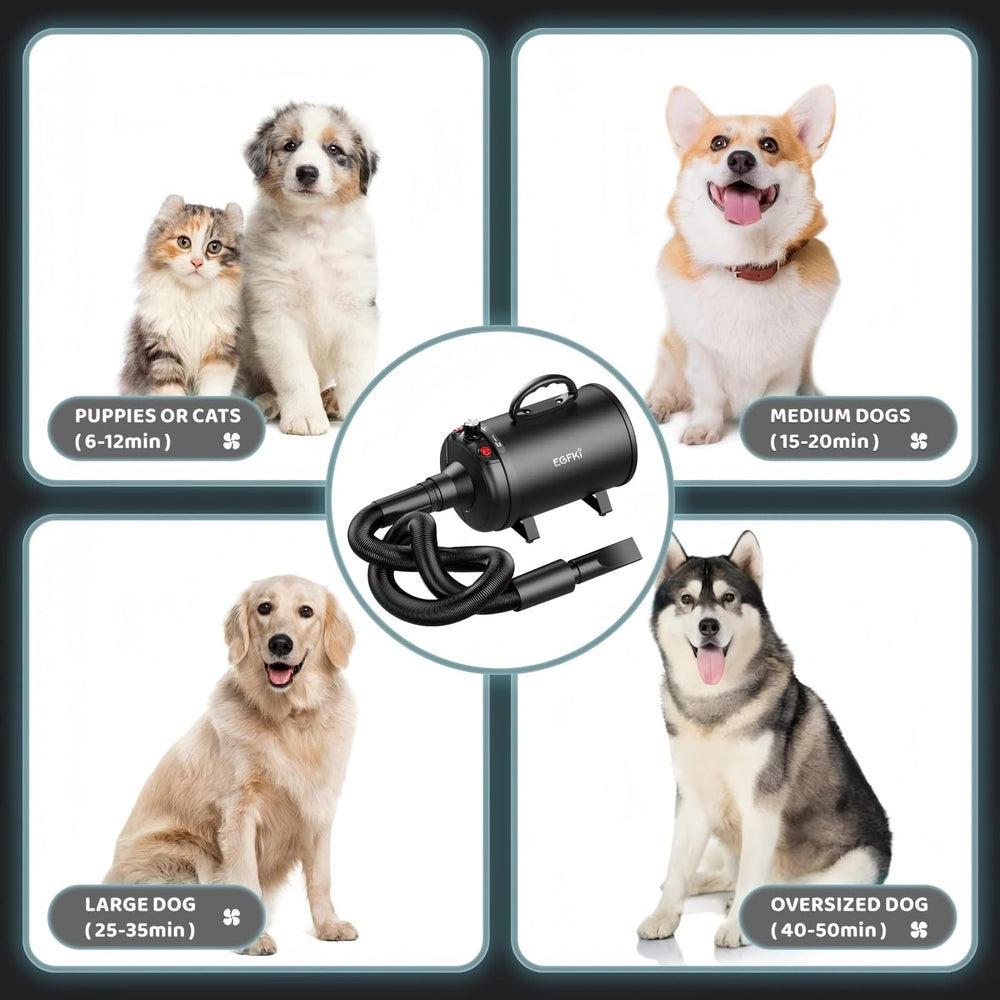 EGFKI Dog-Hair-Dryer hose holder keeping setup neat and safe
