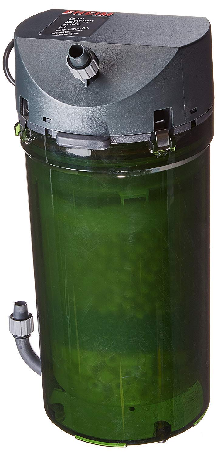 EHEIM Classic 2213 side view highlighting durable canister filtration for healthy aquariums.
