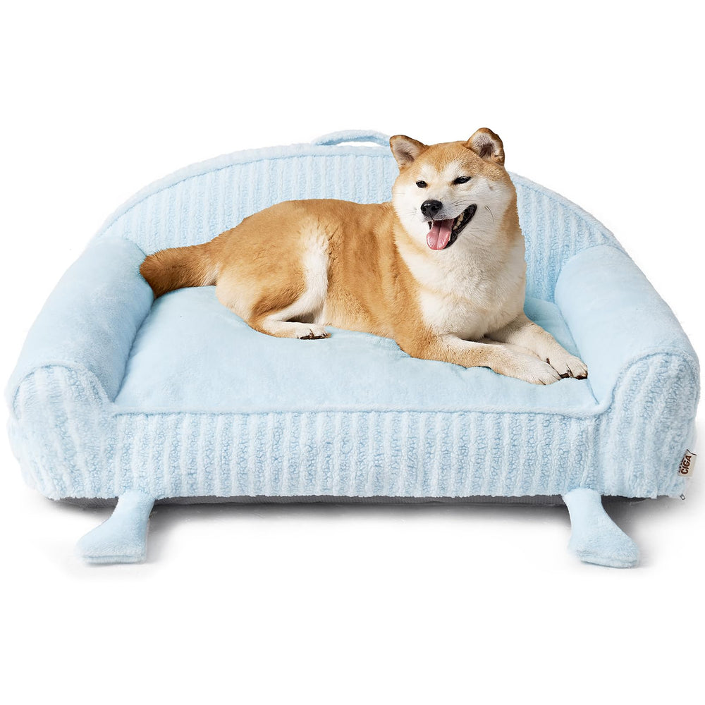 EHEYCIGA 36-inch dog bed front view showing spacious area for large dogs