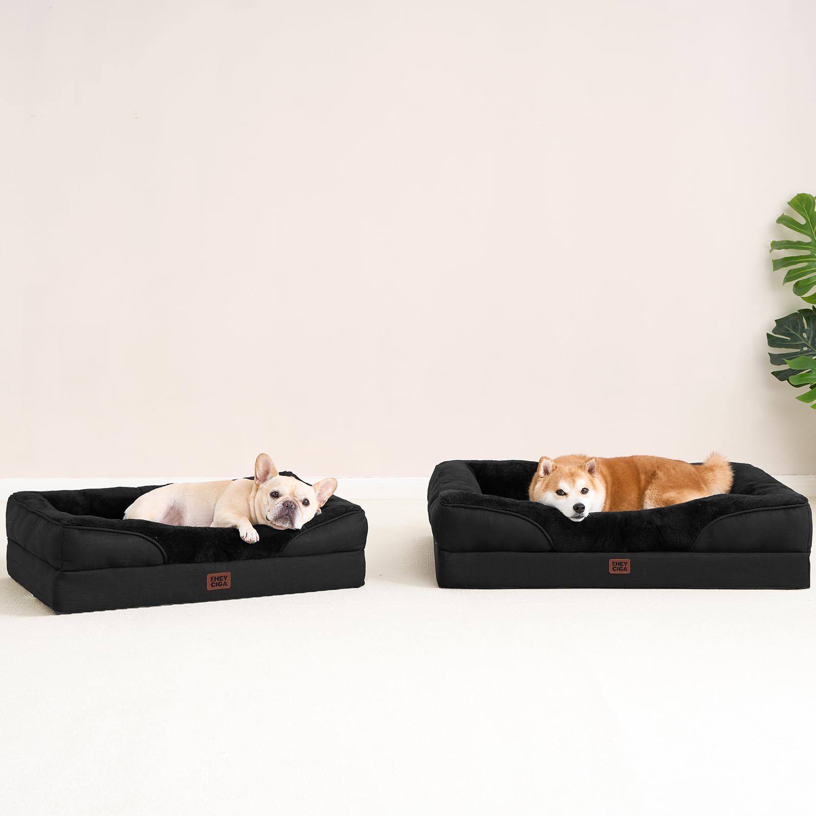 EHEYCIGA 36x27x7 inch bed fits medium to extra-large dogs