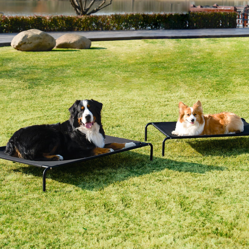 EHEYCIGA 43x26 inch dog bed fits large dogs in multiple spaces.