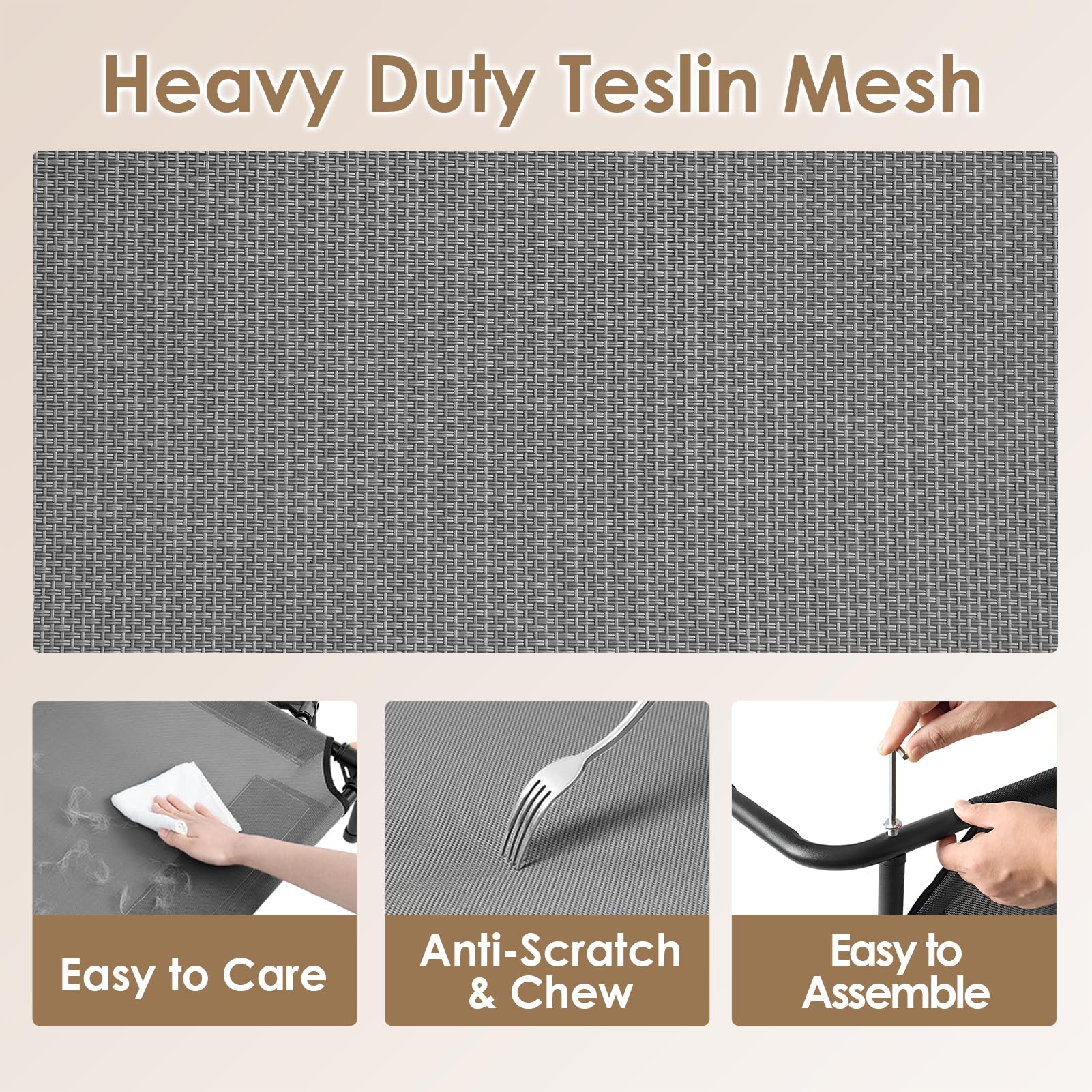 EHEYCIGA anti-slip feet ensure stable placement indoors or outdoors.