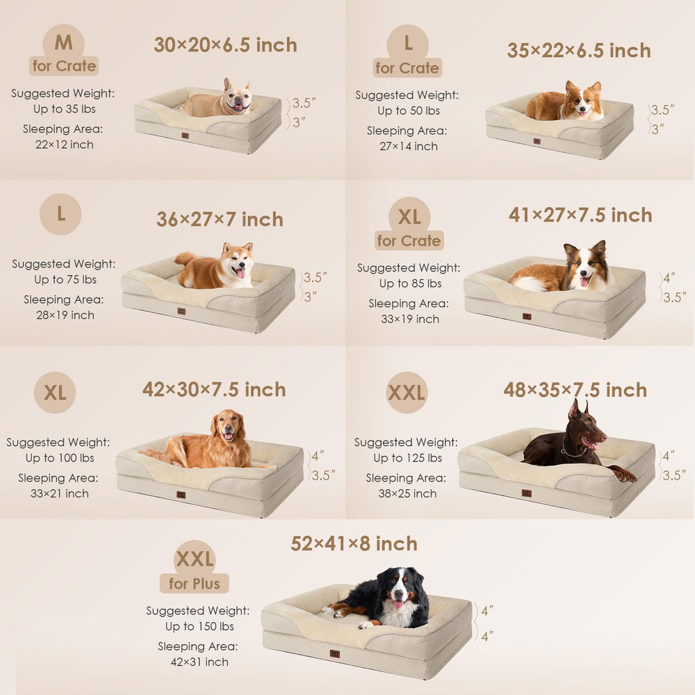 EHEYCIGA beige plush fleece sleep surface for warmth and comfort