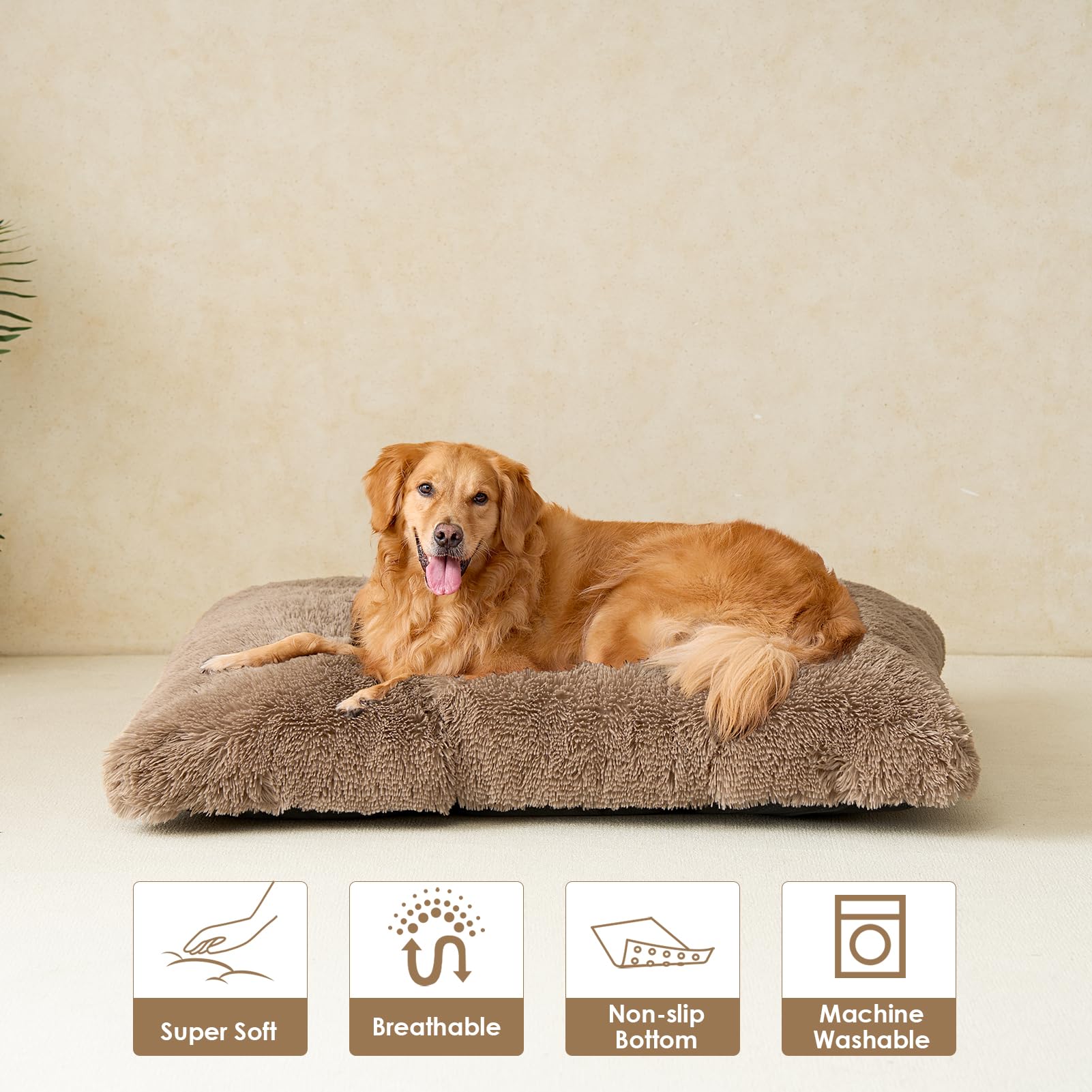 EHEYCIGA calming-dog-bed-naps encourages relaxed lounging during crate time.
