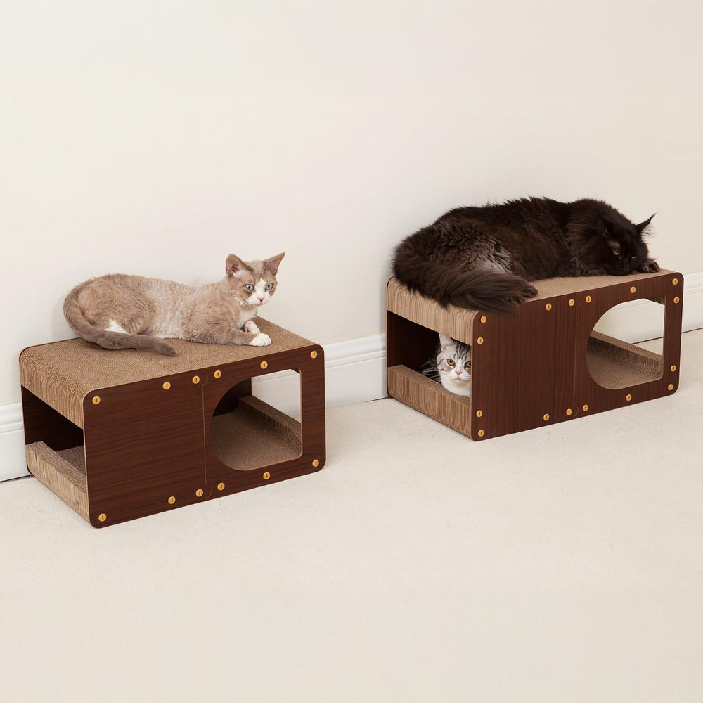 EHEYCIGA cat scratcher house kitten-friendly play and scratch.