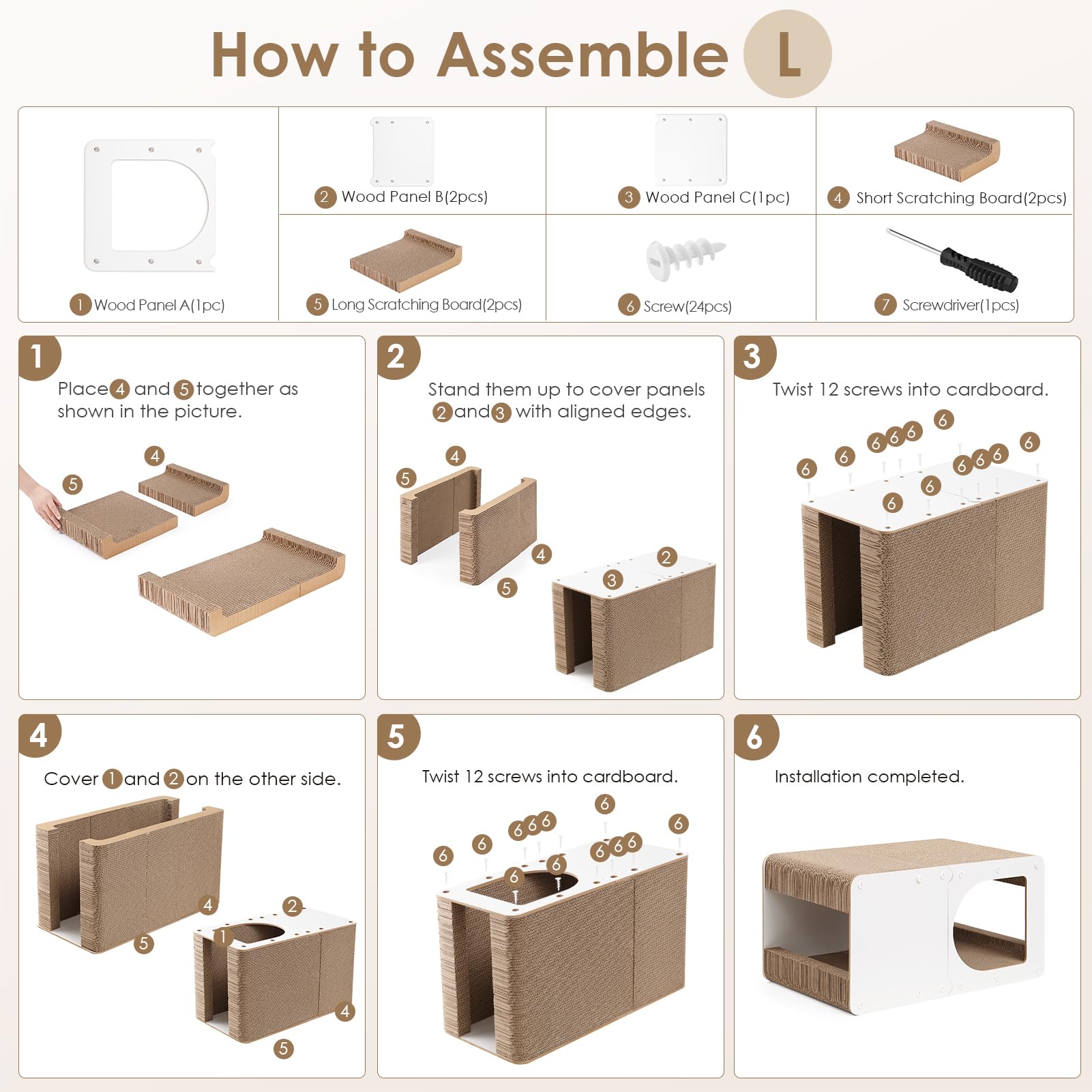 EHEYCIGA wooden frame detail showcases stability that resists cracking during scratching