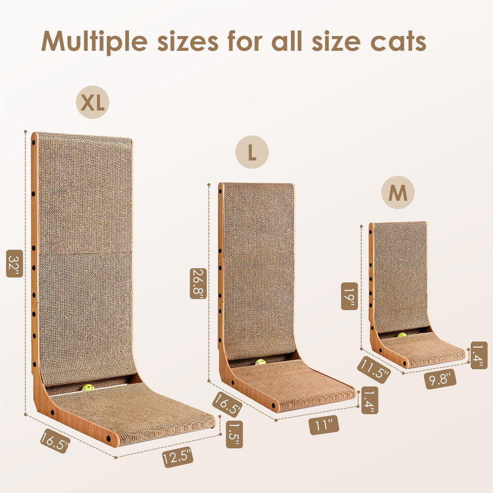 EHEYCIGA large-size scratcher provides extended scratching area and exercise