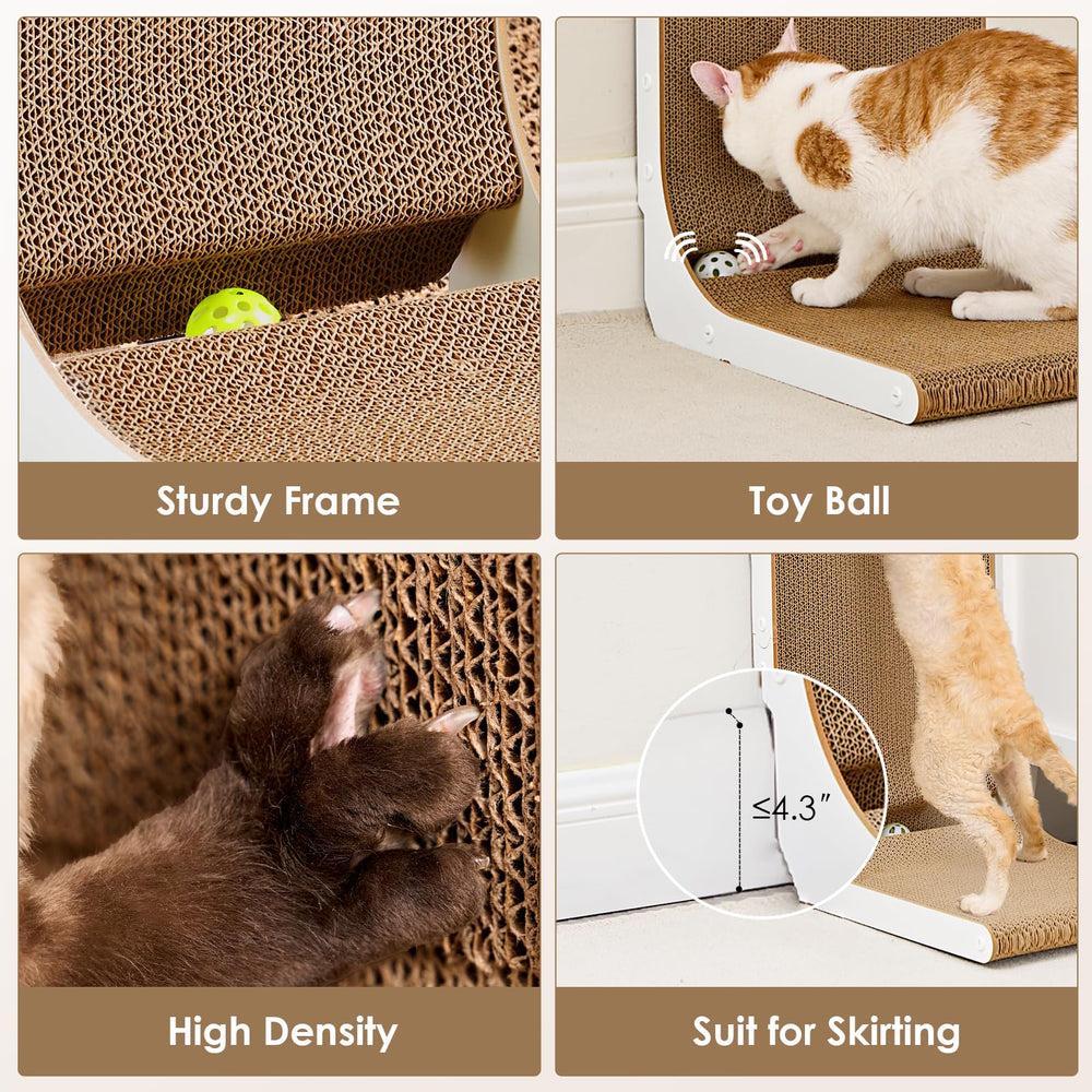 EHEYCIGA comfortable design lets cats relax and stretch during play