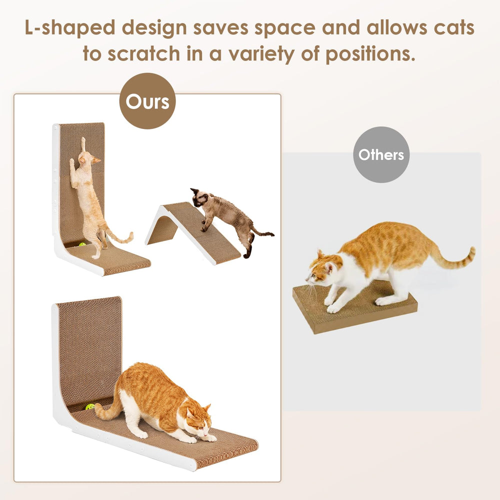 EHEYCIGA extra-large cat scratcher pad delivers spacious scratching area.