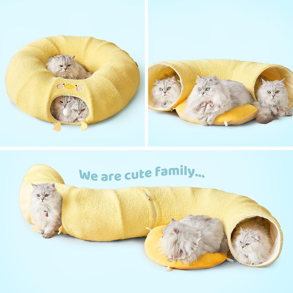 EHEYCIGA cat tunnel is lightweight and quick to assemble.