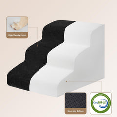 EHEYCIGA 3-step angle view highlighting low-slope design for joint comfort
