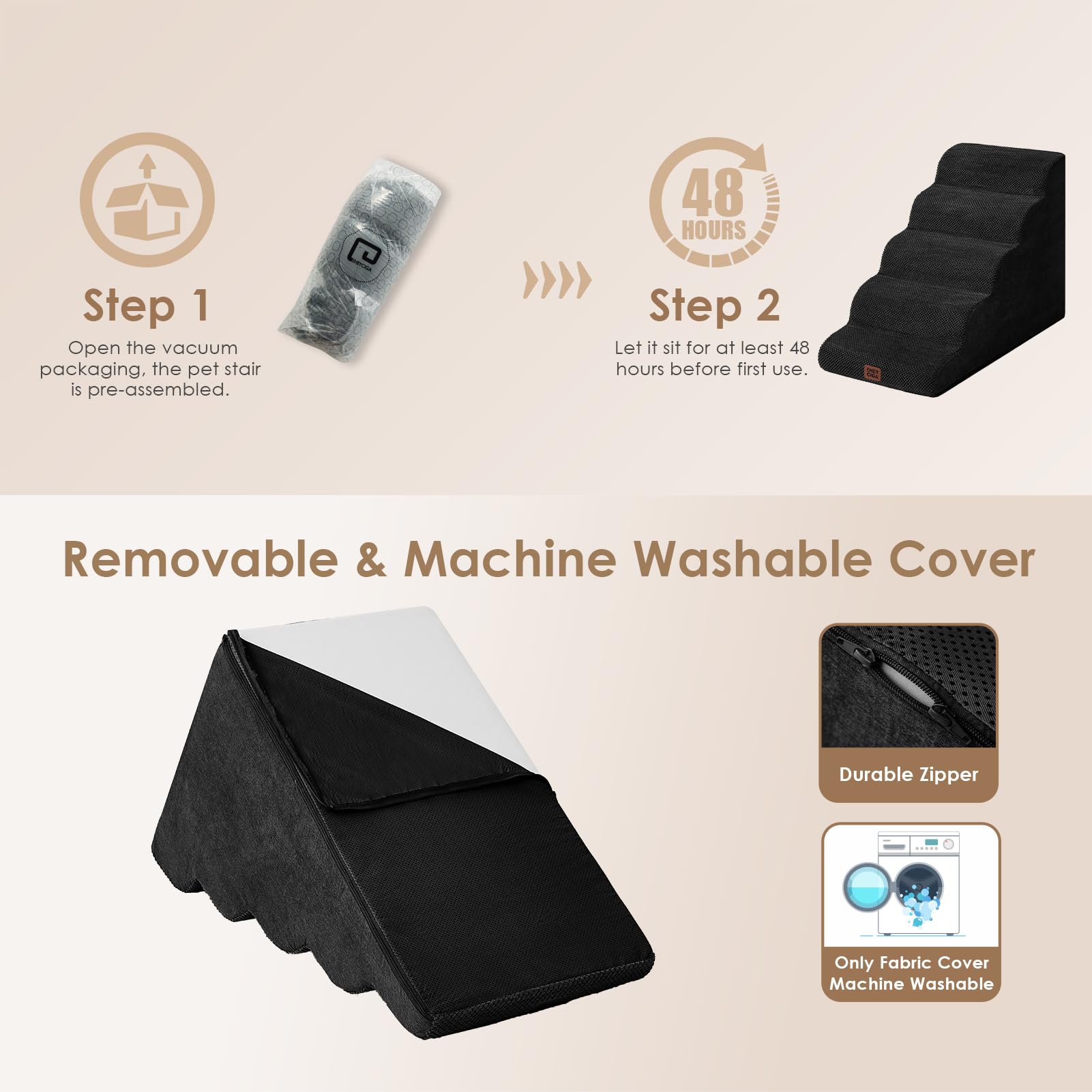 EHEYCIGA foam-core detail shows 33D density for steady steps