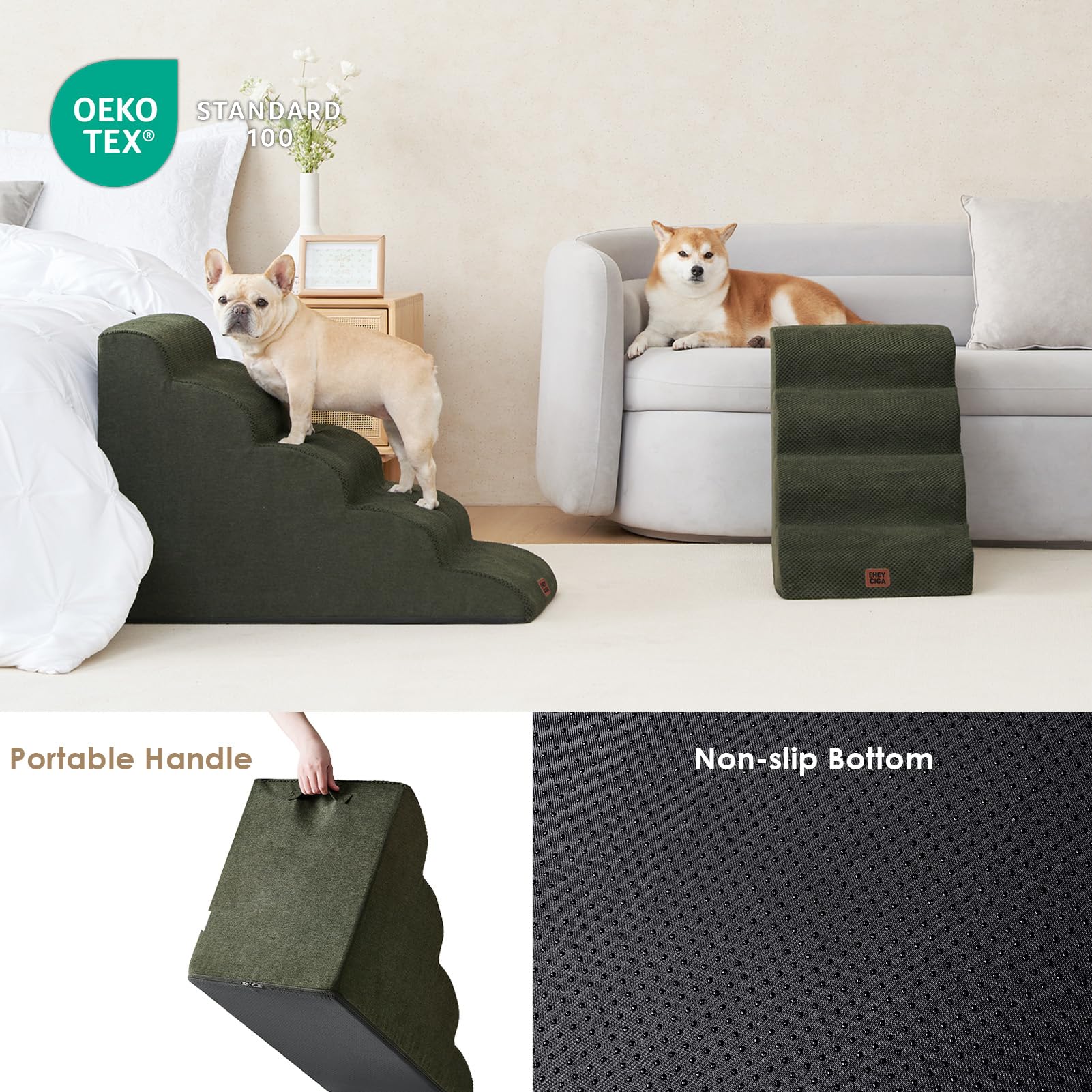 EHEYCIGA removable cover is machine-washable for quick cleanup.