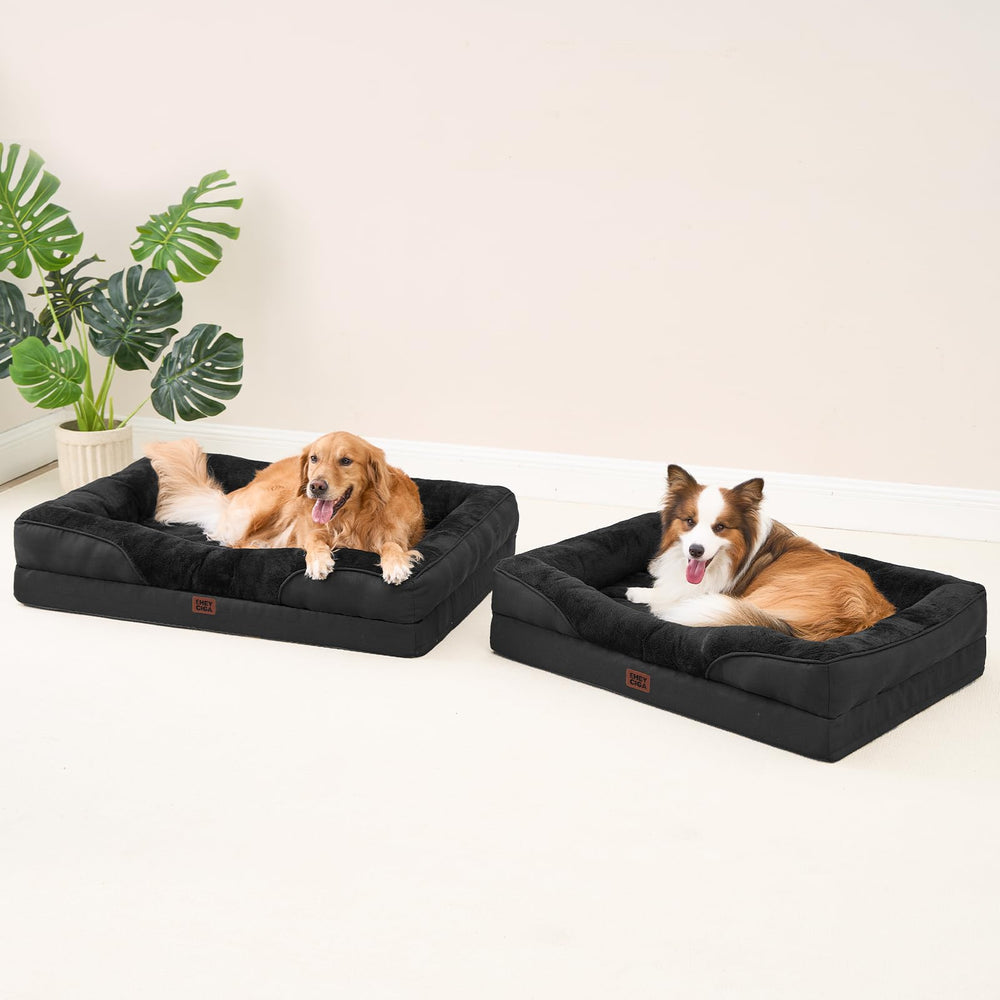 EHEYCIGA dark-black fabric is durable and easy to wipe clean.
