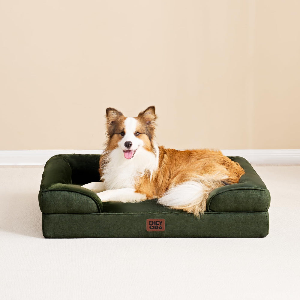 EHEYCIGA dark green design adds durable, stylish pet furniture.