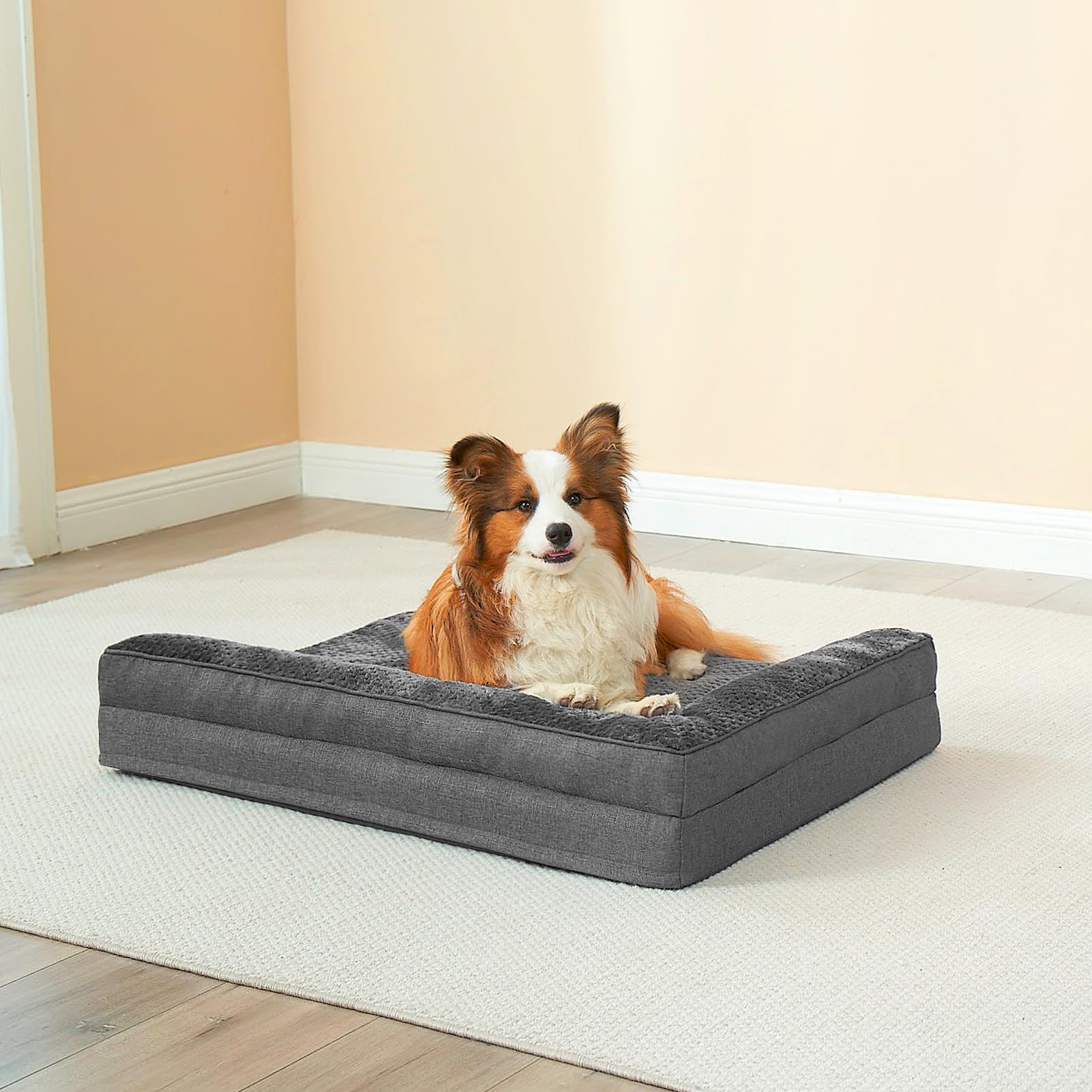 EHEYCIGA bed size 41x27x6 inches fits XL dogs.