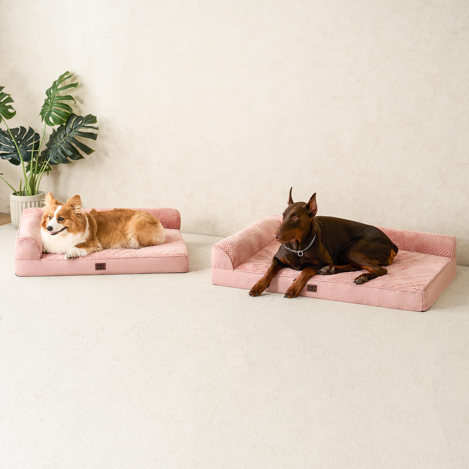 EHEYCIGA dog bed 30x20x6 inch size fits medium breeds