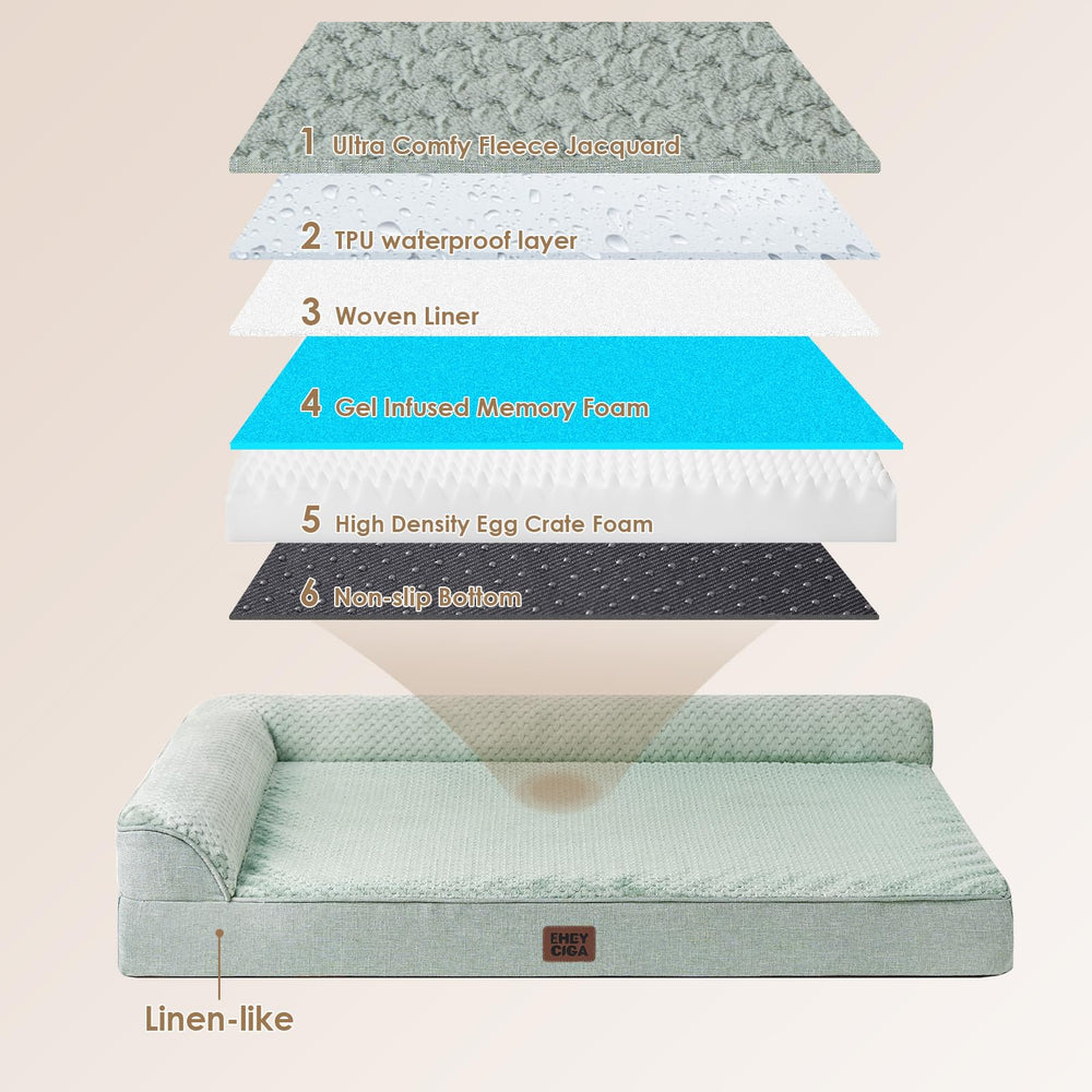 EHEYCIGA bed bottom with non-slip points for stability