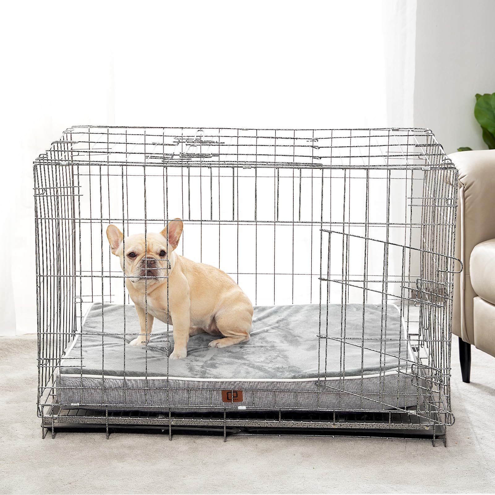 EHEYCIGA Memory Foam Bed ideal for car trips and crates