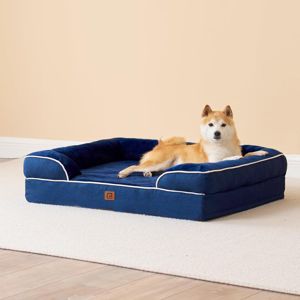 EHEYCIGA dog-bed-care-removable-cover communicates easy machine washing.