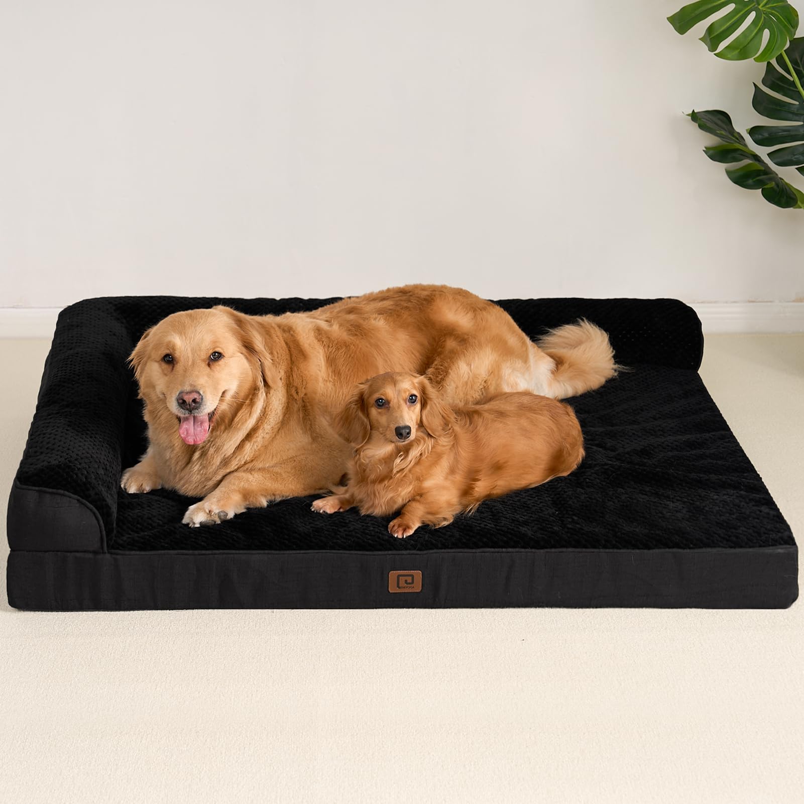 EHEYCIGA memory-foam-dog-bed-easy-clean-removable-cover indicates simple upkeep
