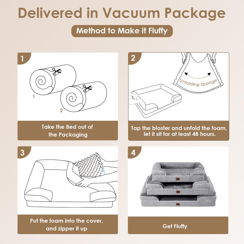 EHEYCIGA removable foam insert demonstrates easy cleaning plus expansion after unpacking.
