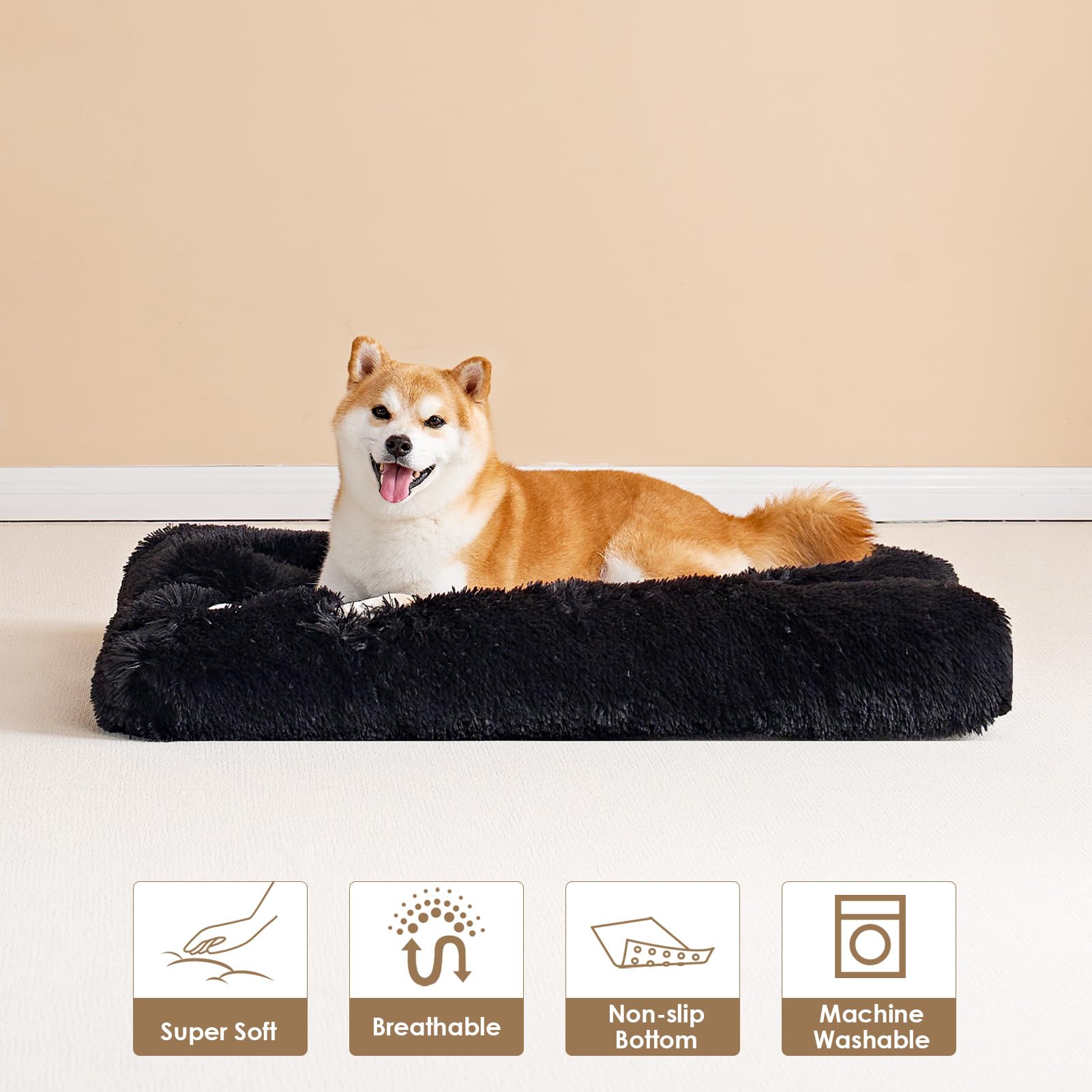 EHEYCIGA dog bed in crate or car offers versatile calming comfort