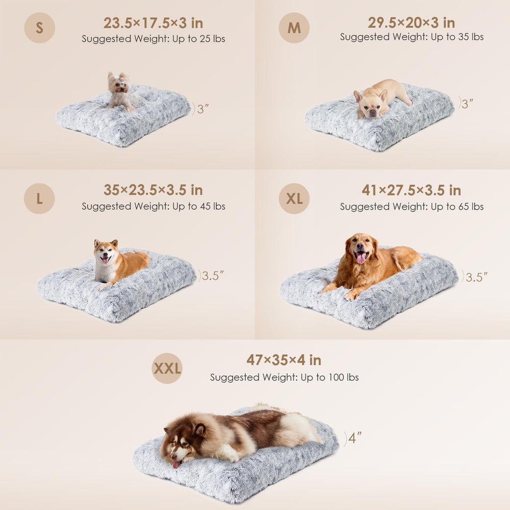 EHEYCIGA dog crate bed with non-slip bottom keeps large dogs secure
