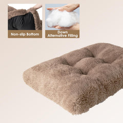EHEYCIGA dog crate bed non-slip bottom image demonstrates secure footing.