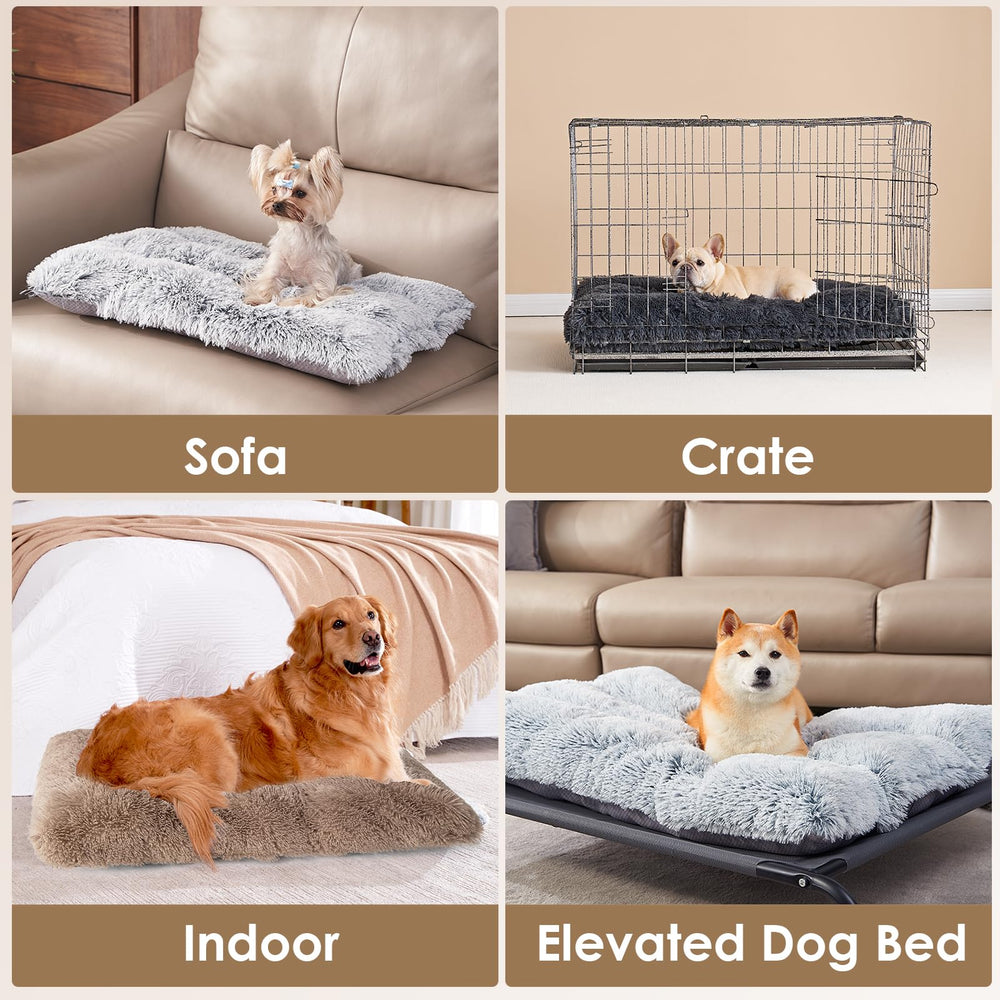 EHEYCIGA dog crate bed machine-washable design for easy cleaning.