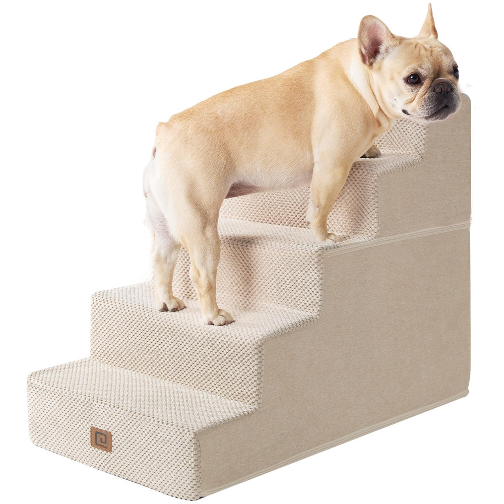 EHEYCIGA dog stairs bed-edge sit against a bed for easy access