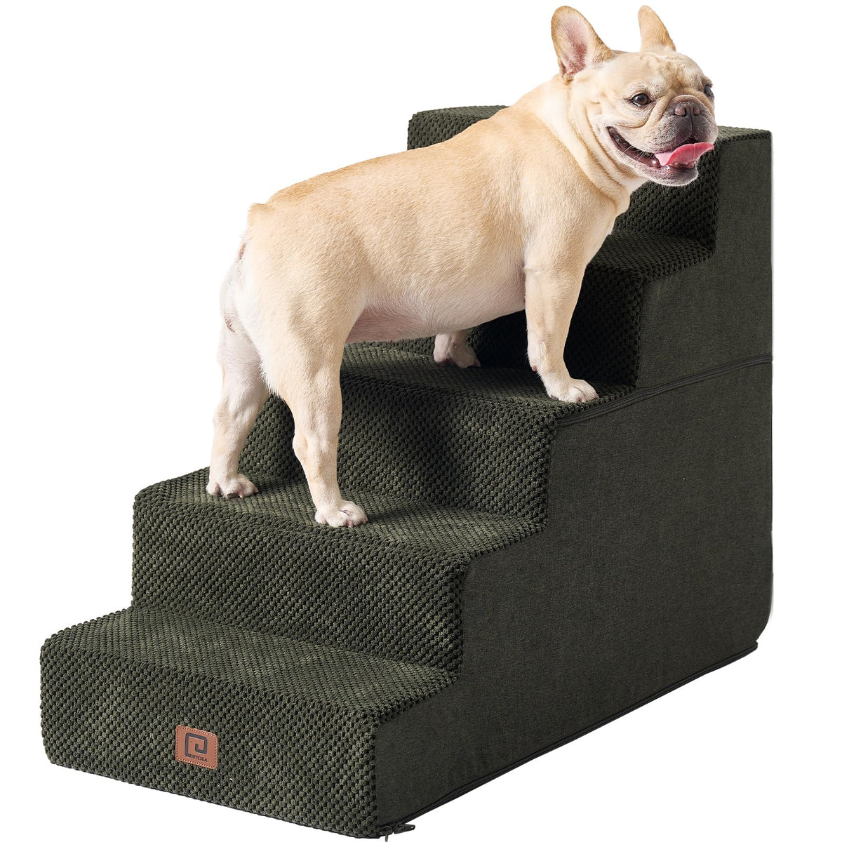 EHEYCIGA dog stairs edge-bed setup for safer nightly access.
