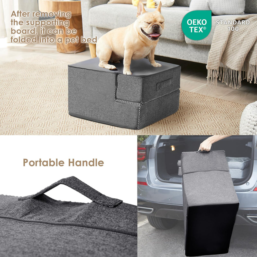 EHEYCIGA foldable stairs convert to a cozy bed for rest