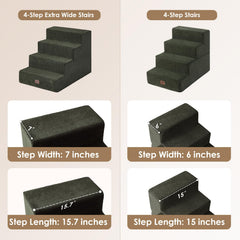 EHEYCIGA dog stairs foldable design saves space and makes transport easy.