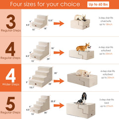 EHEYCIGA foldable stairs double as a cozy travel bed.