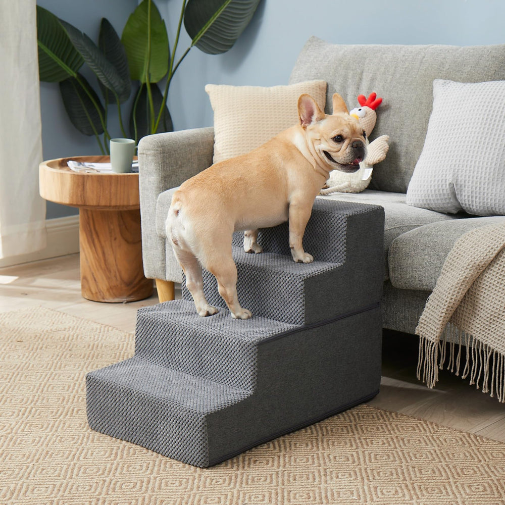 EHEYCIGA Dog Stairs folded-compact for easy storage when not in use.