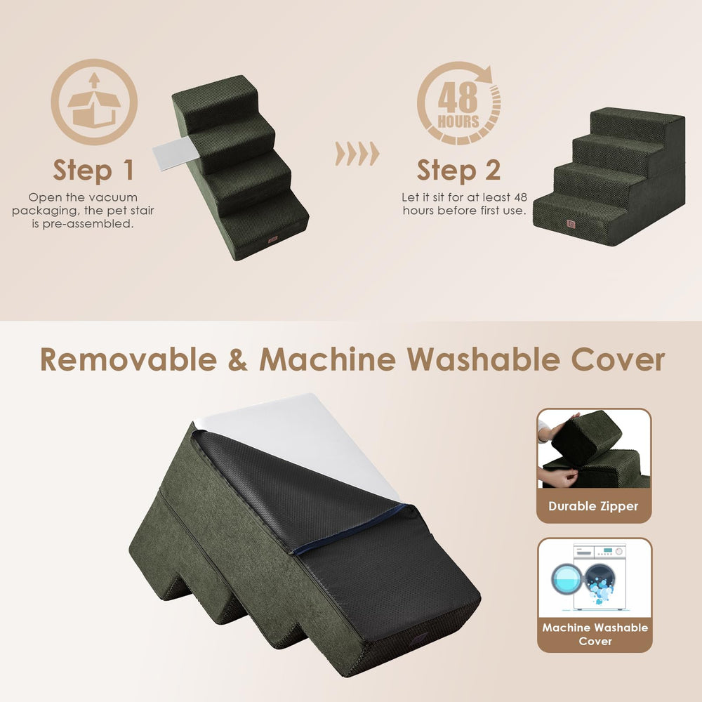 EHEYCIGA dog stairs encourage independent movement for small pets.