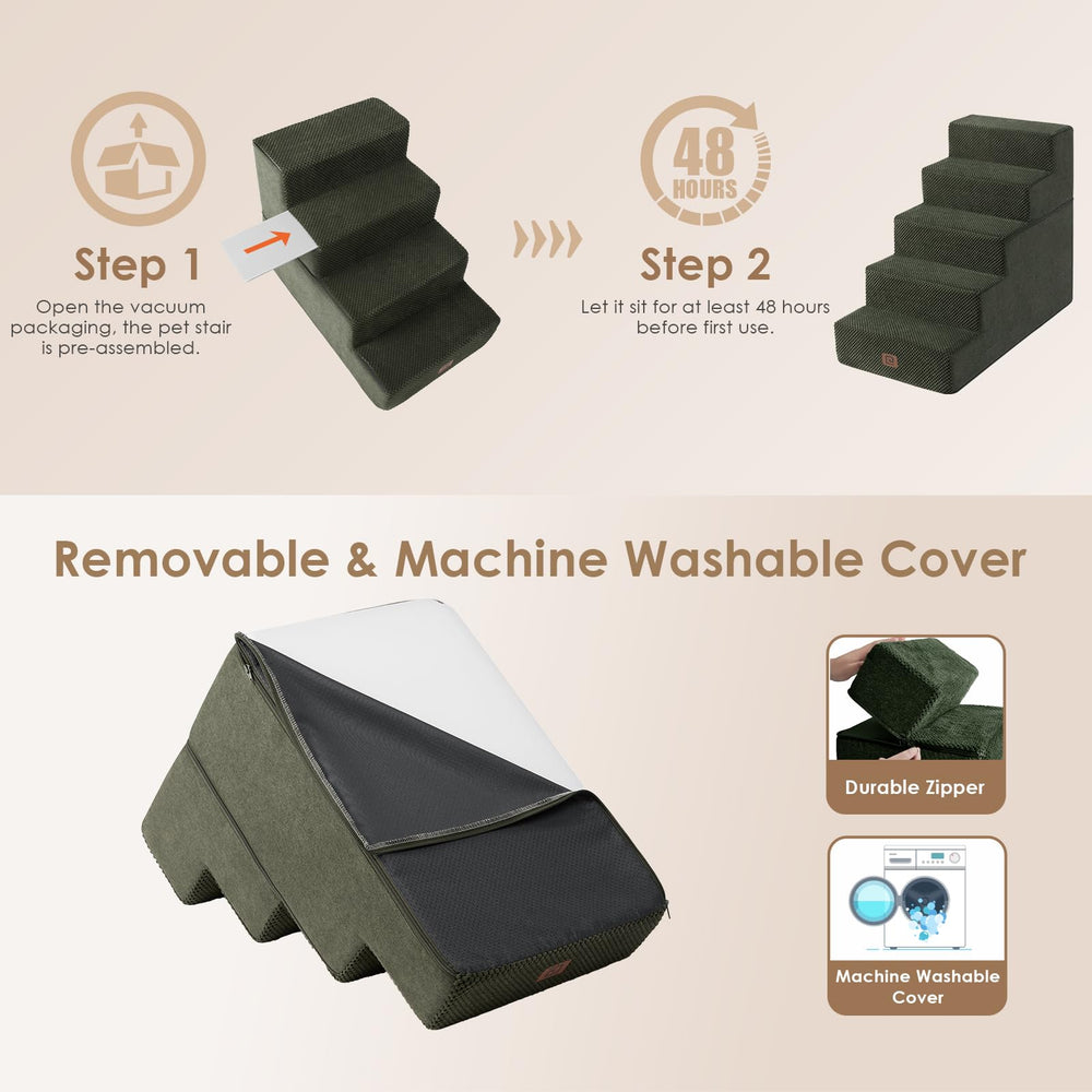 Military green color complements modern home interiors.