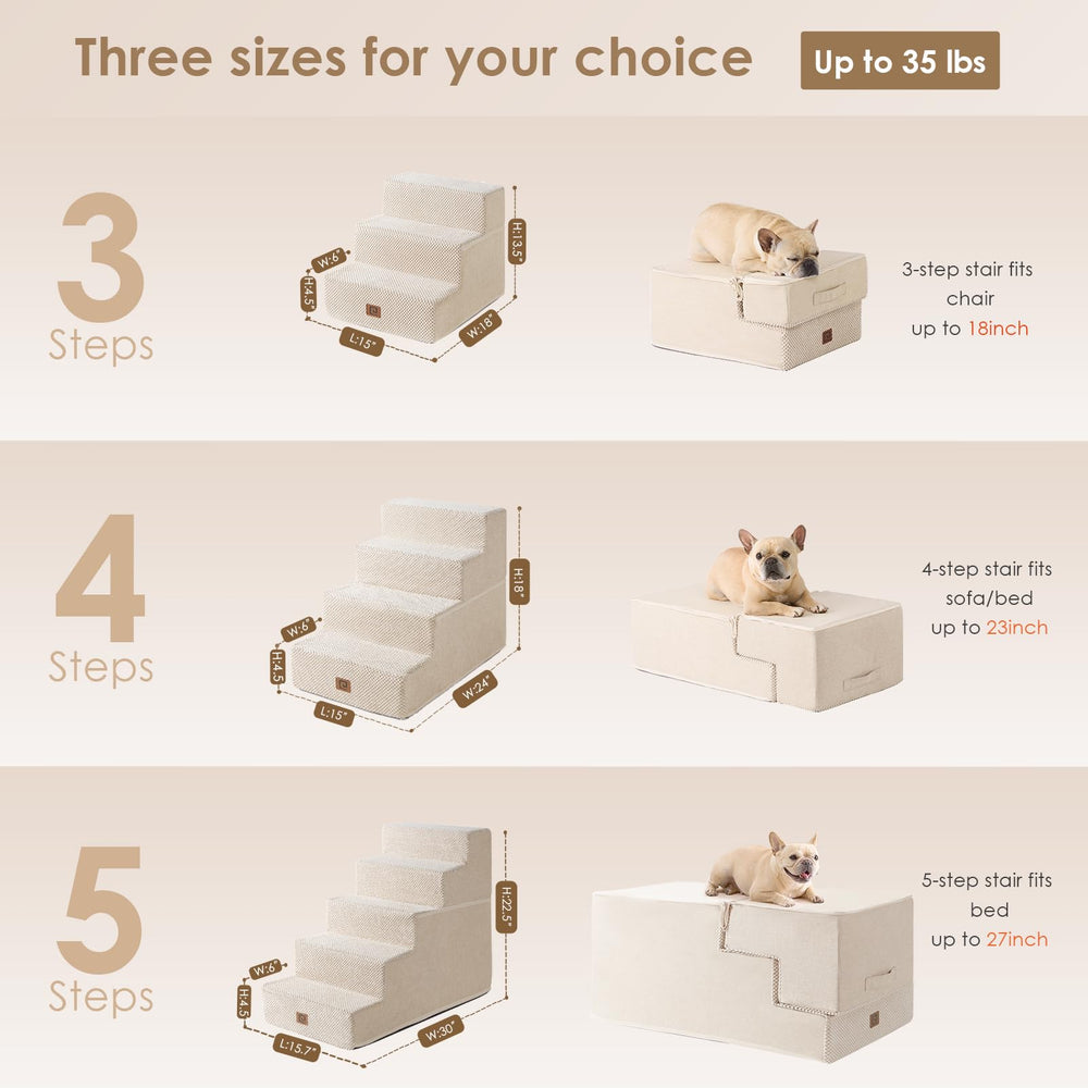 EHEYCIGA dog stairs on sofa provide easy access for pets