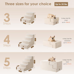 EHEYCIGA dog stairs on sofa provide easy access for pets