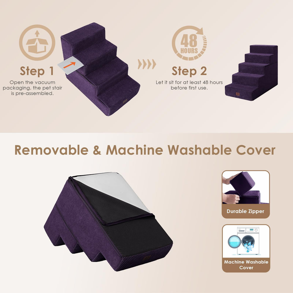 EHEYCIGA purple-closeup reveals color and soft fabric for pet comfort