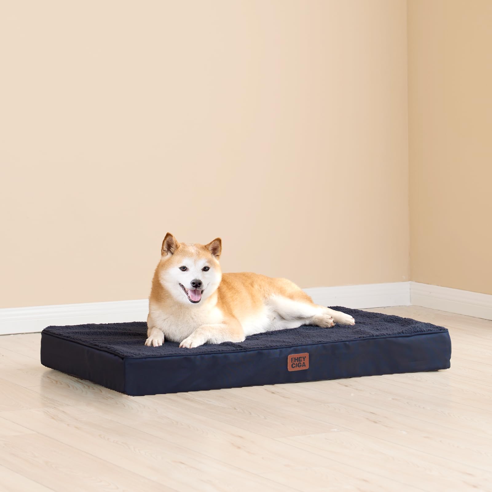 EHEYCIGA easy-care instructions—machine wash cover; tumble dry on low.