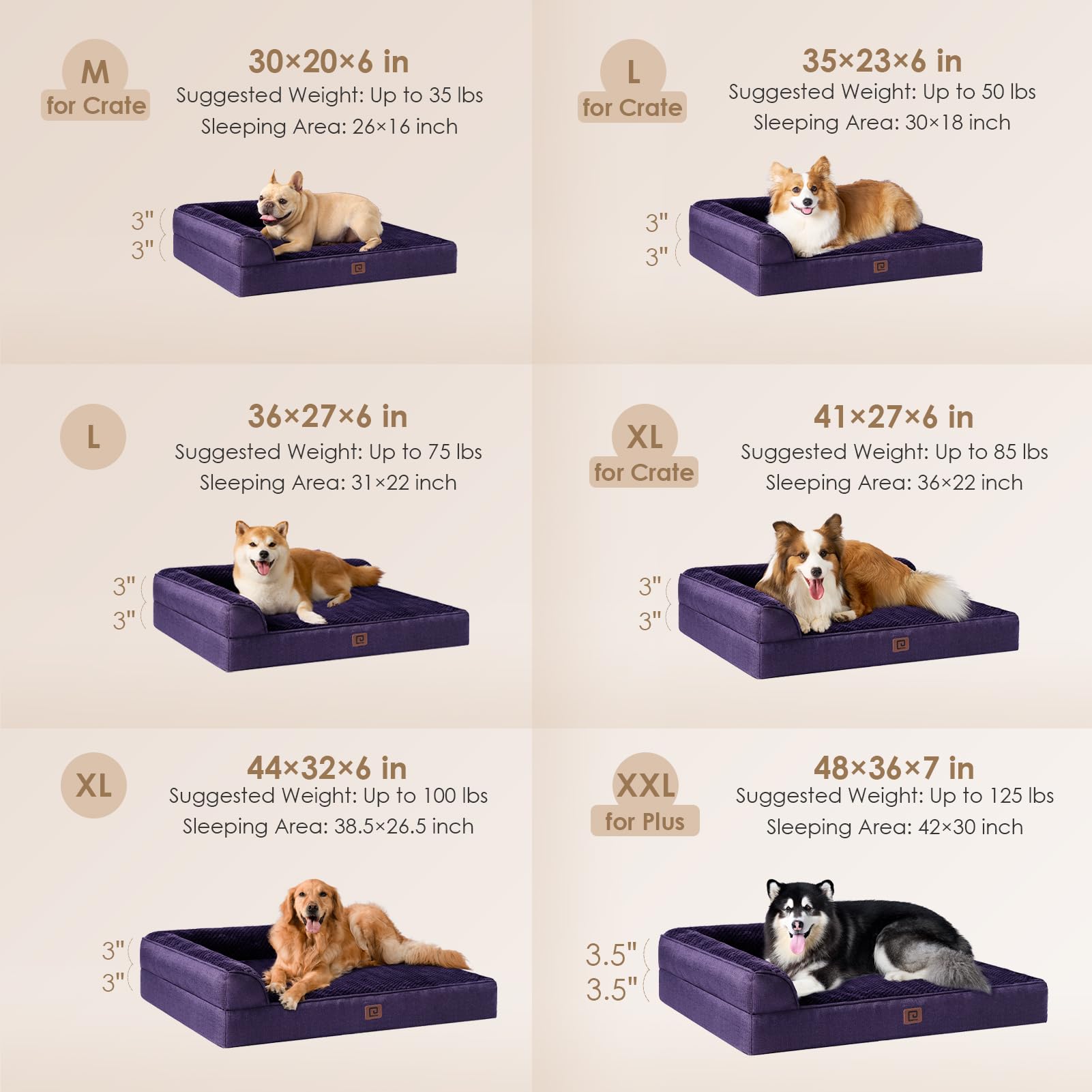 EHEYCIGA egg crate memory foam core provides cushioned support for joints.