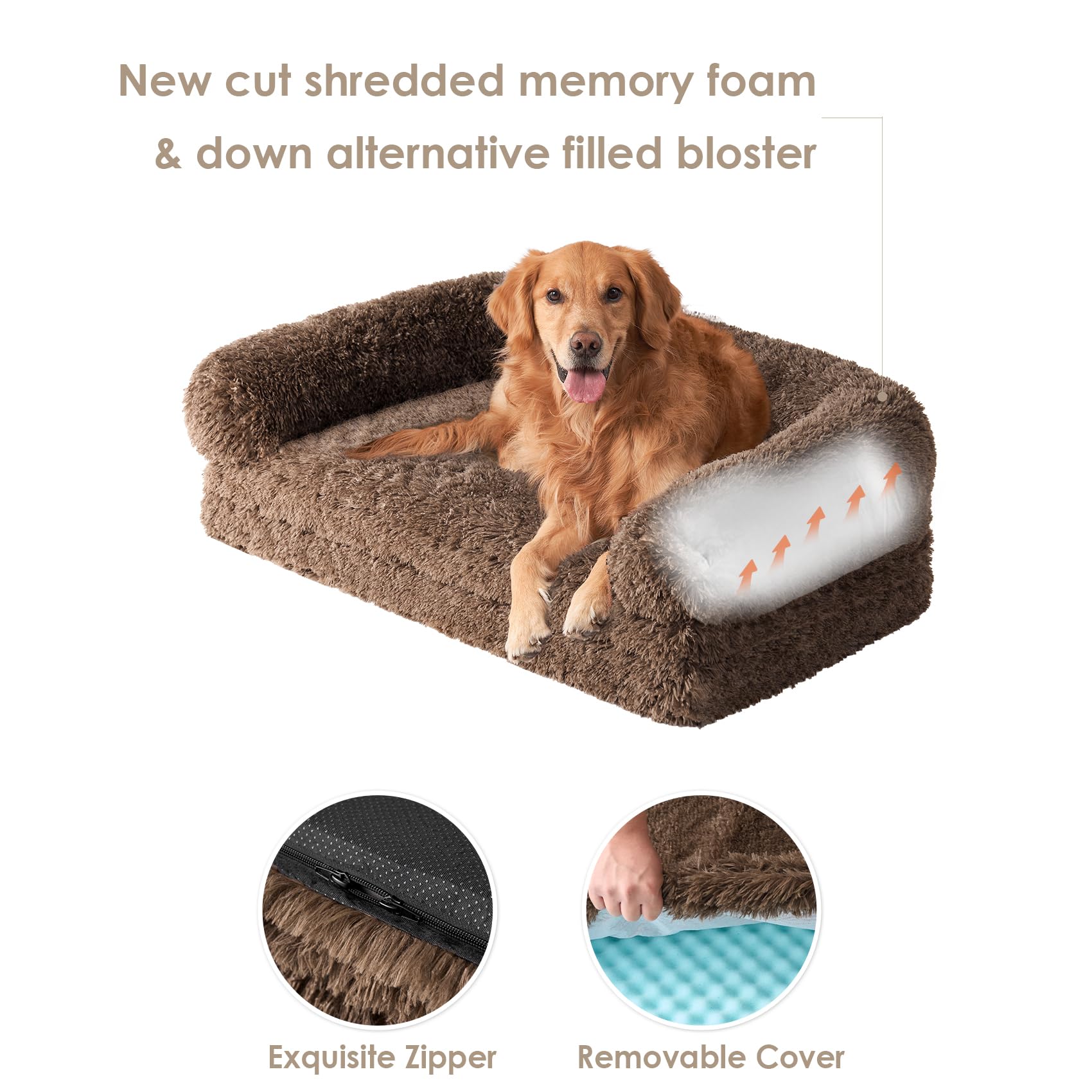 EHEYCIGA egg-crate memory foam base provides resilient support