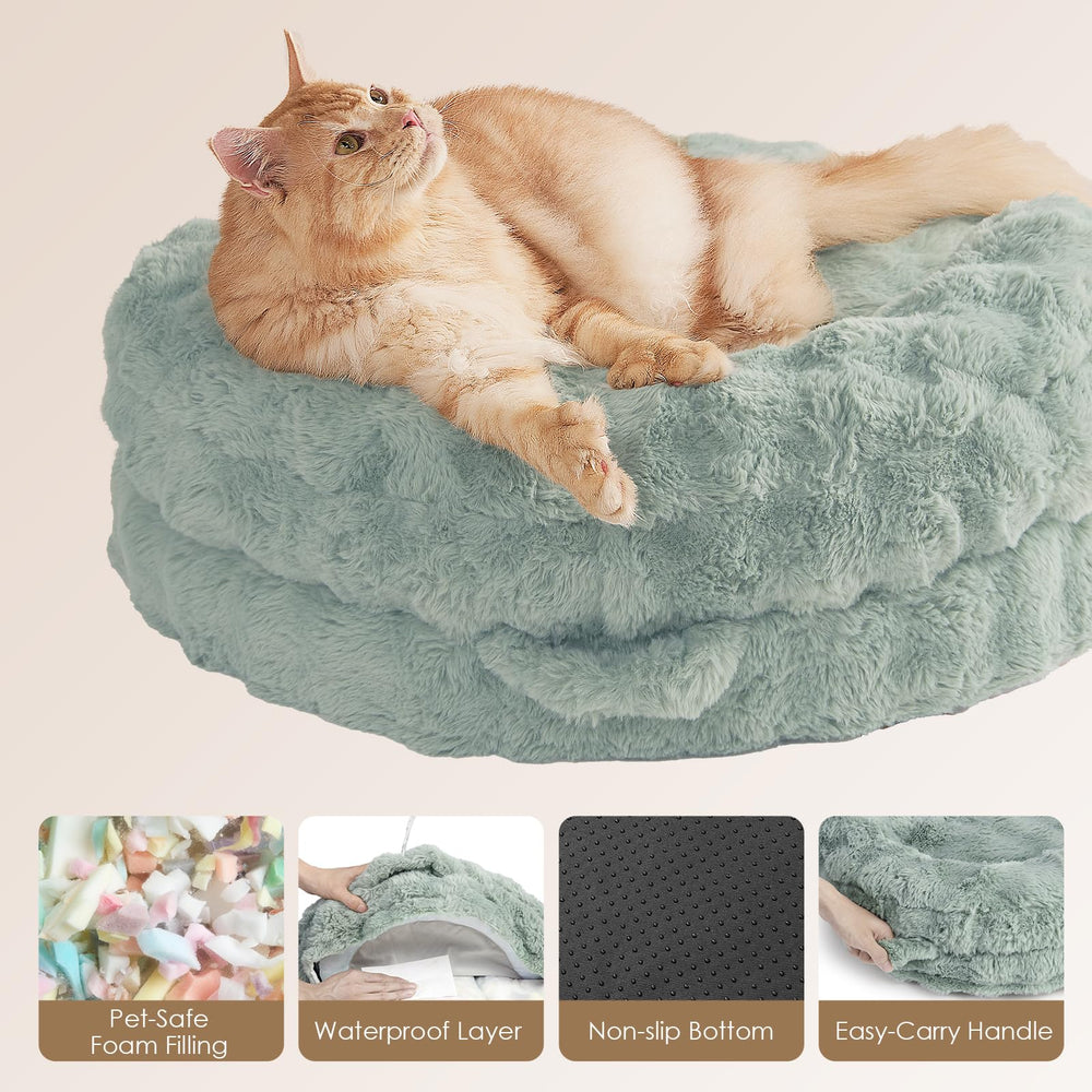 EHEYCIGA extra small dog bed removable cover highlights machine washable convenience