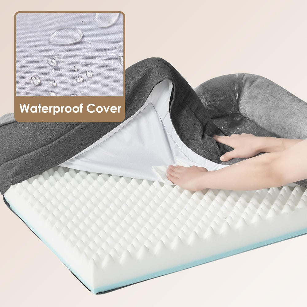 EHEYCIGA faux linen sides not waterproof adds stylish contrast without compromising comfort
